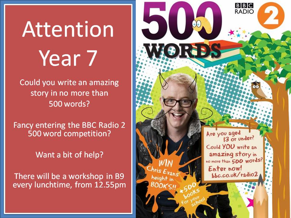 500 Word competition