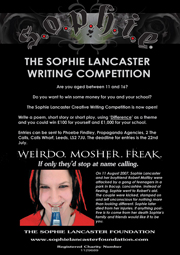 Sophie Lancaster Writing Competition